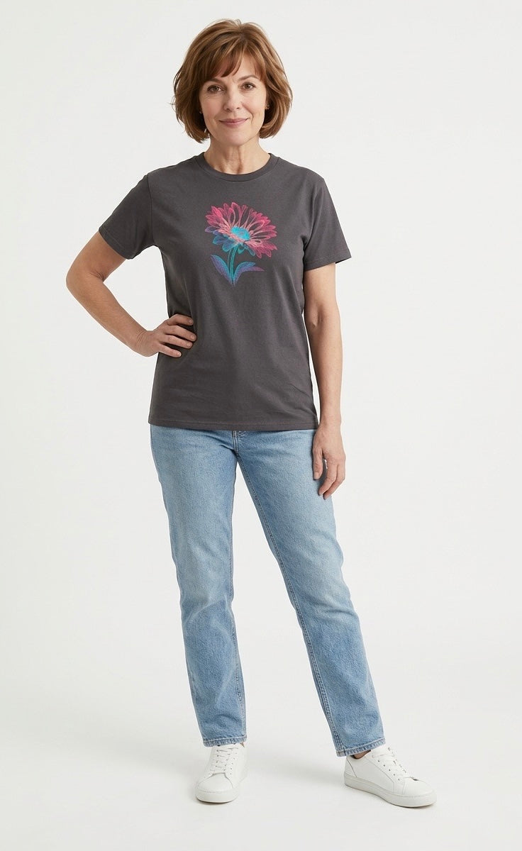 TRICOU BRODAT Gri - Margareta