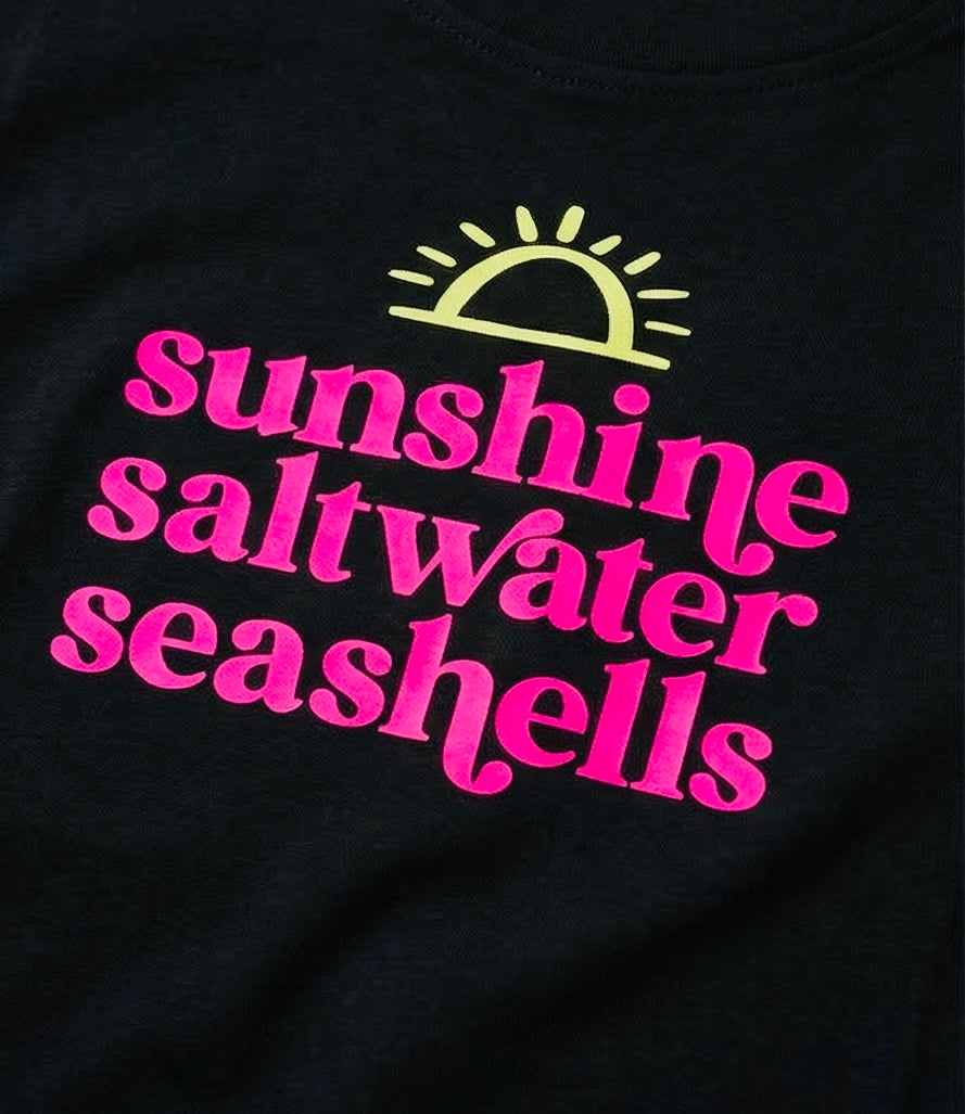 TRICOU IMPRIMAT - Grafica Sunshine, Saltwater, Seashells