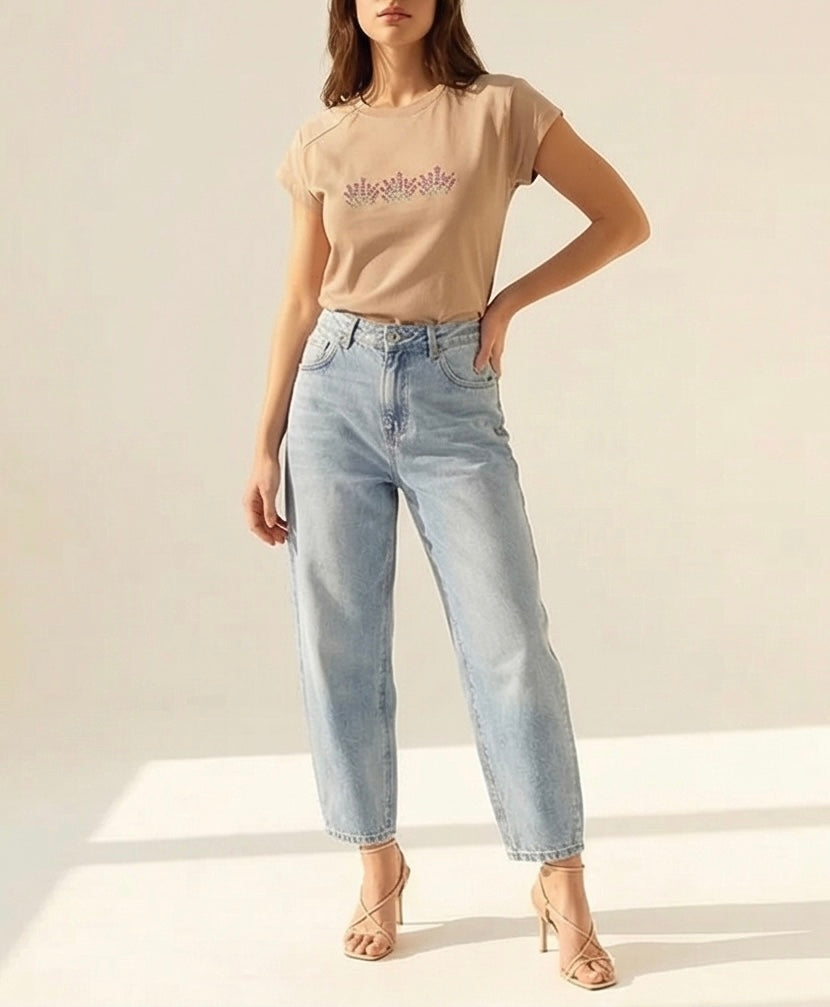 TRICOU BRODAT - Flori de Lavanda