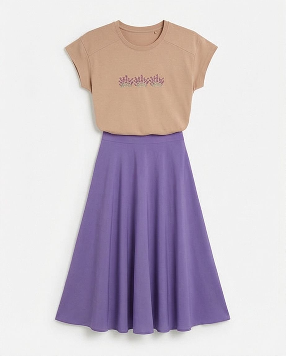 TRICOU BRODAT - Flori de Lavanda